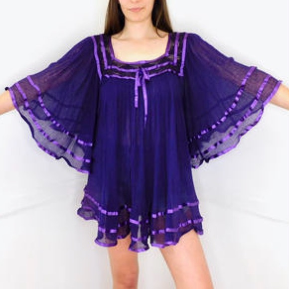 Ribbon Trim Tunic Dress - Picture 3 of 7